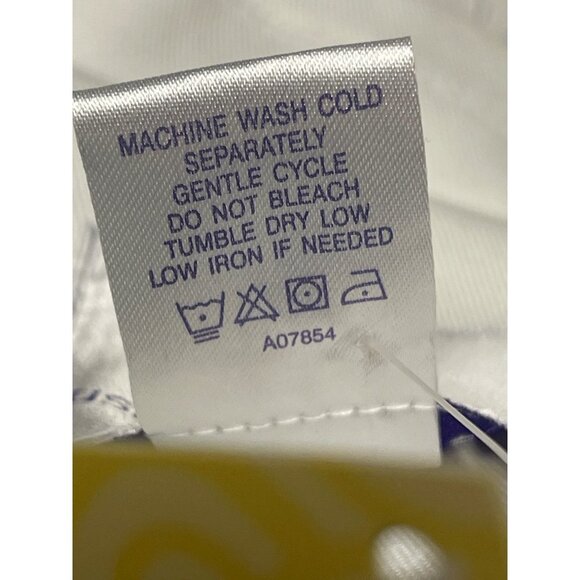 NEW! Susan Graver Women's White Denim Blazer Embroidered Cut Out Pockets Medium - Picture 10 of 11